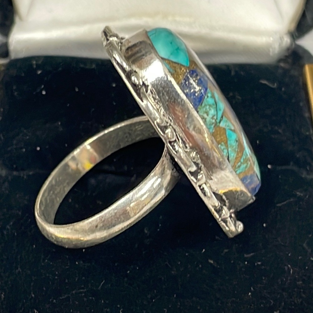 Copper Turquoise Ring - image 5